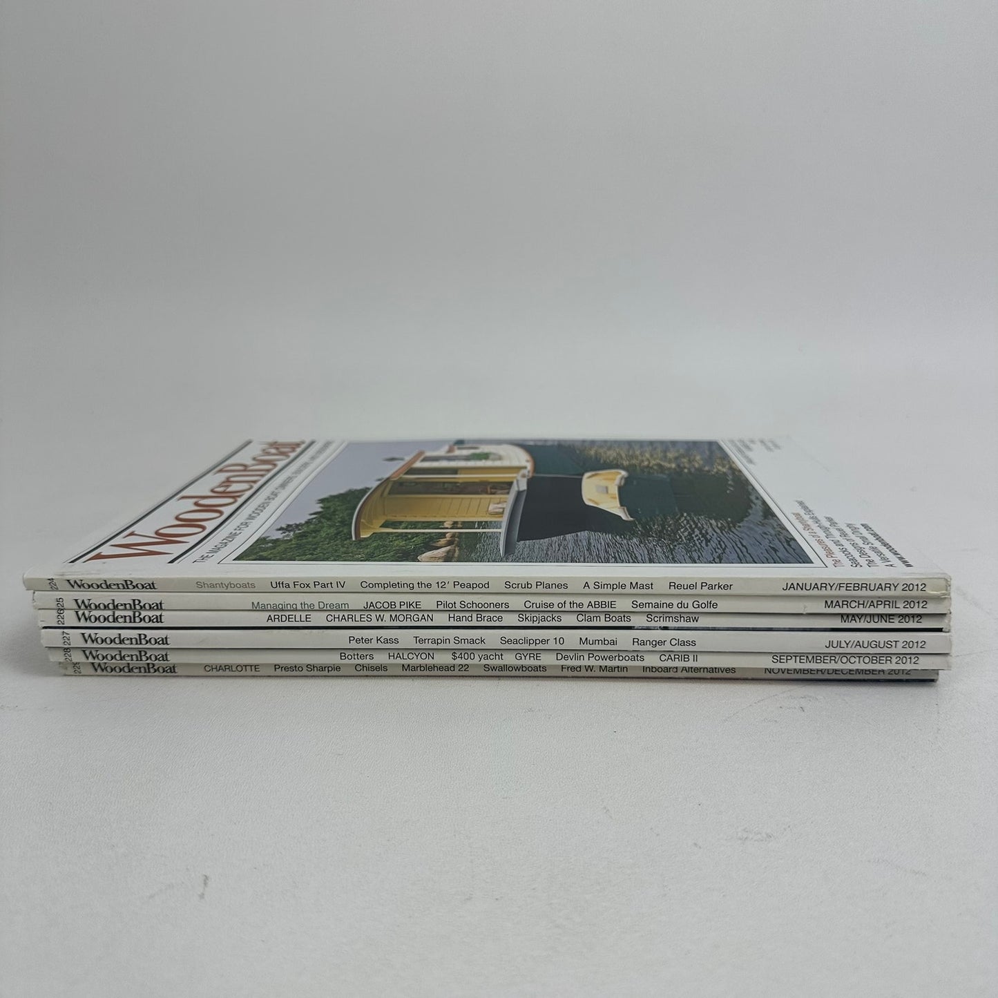 WoodenBoat Magazine 6 Issues 2012 Complete Year Nautical Boating Sailing Hobbies