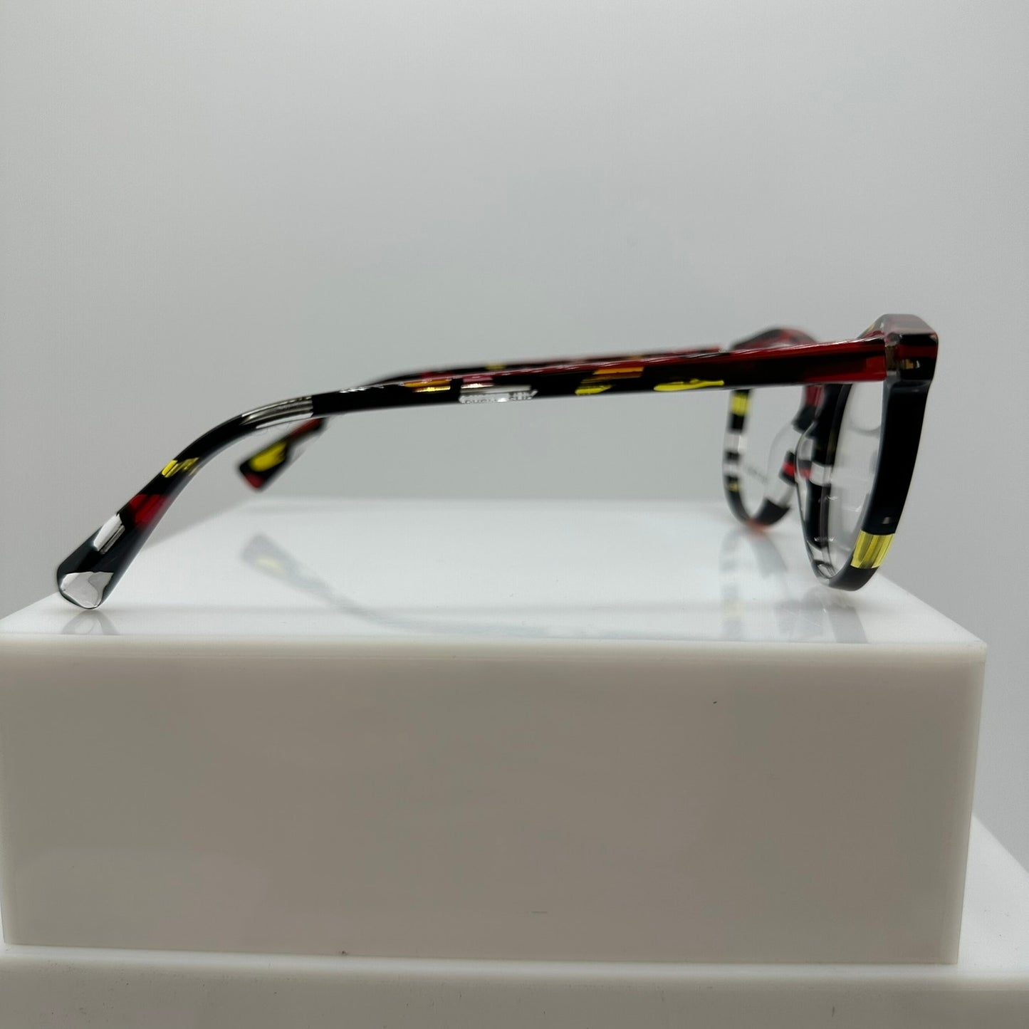 Alain Mikli A03069 013 Red Yellow Stained Glass Womens Eyeglass Frames 54-17-140