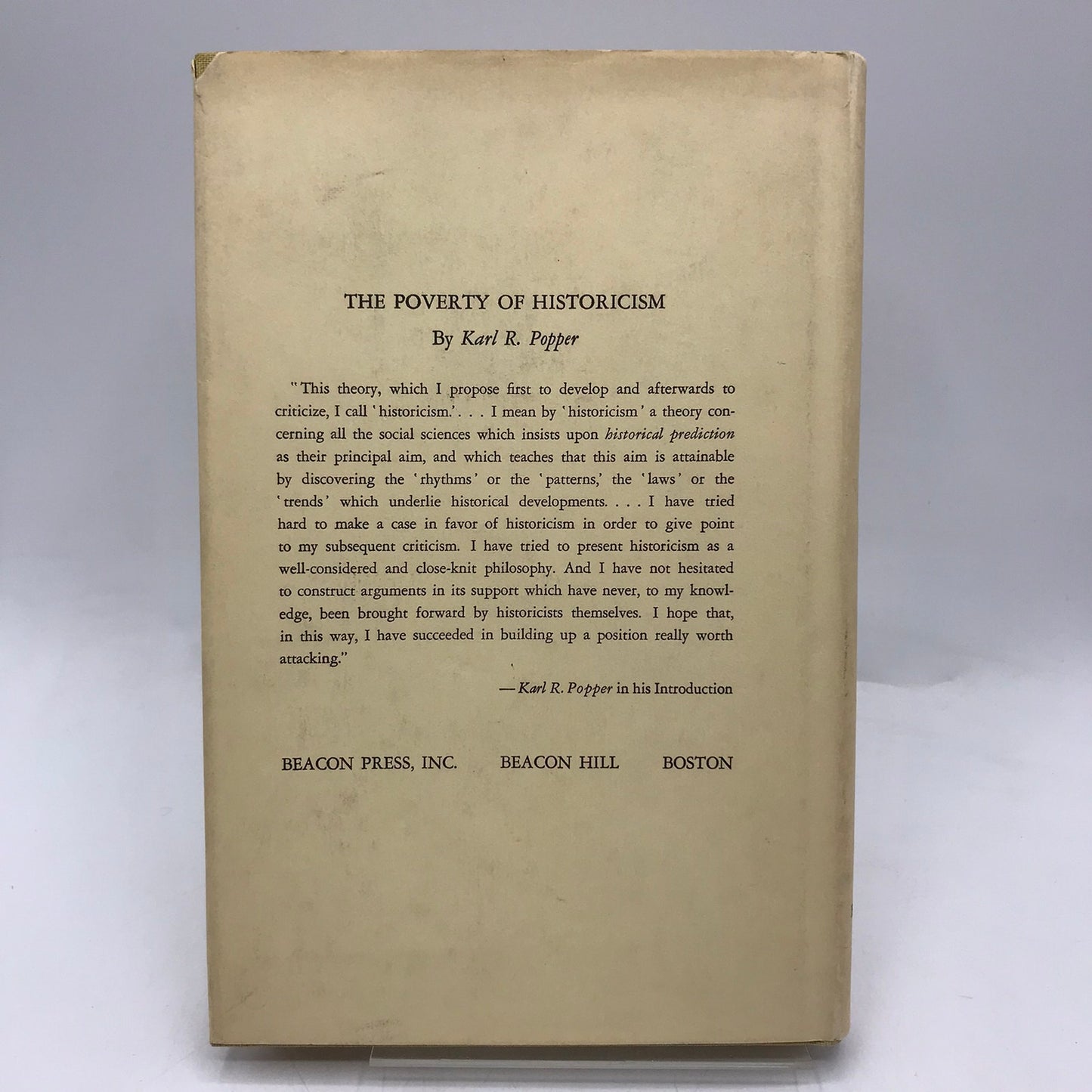The Poverty of Historicism Karl Popper Philosophy Social Science Theory History