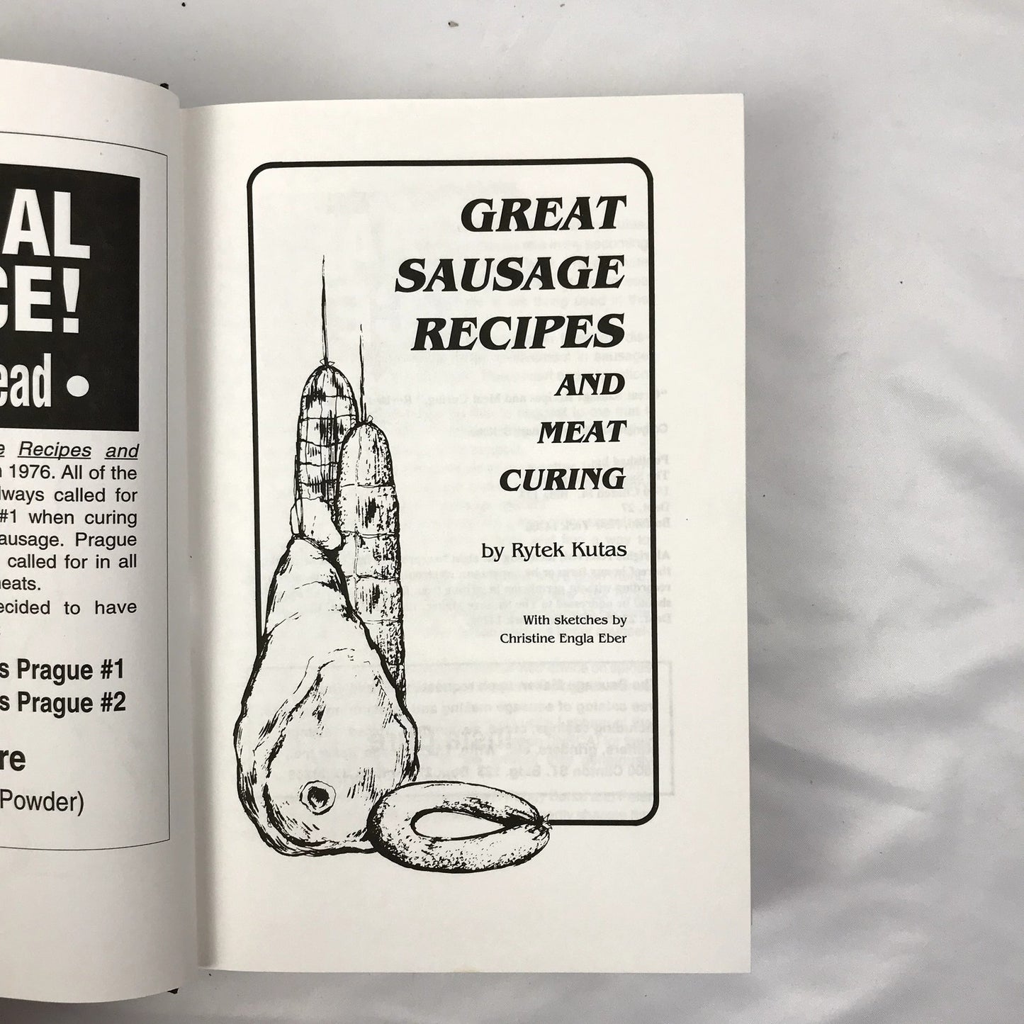 Great Sausage Recipes Revised Edition Illustrated Hardcover by Rytek Kutas 1984