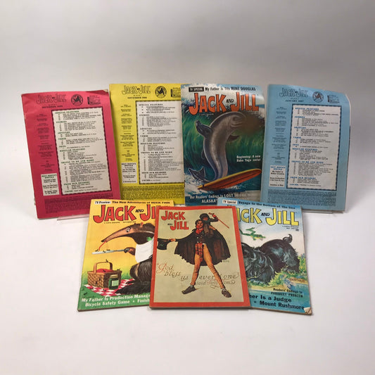 Jack and Jill Magazines Lot of 7 Short Stories Educational Activities and Crafts