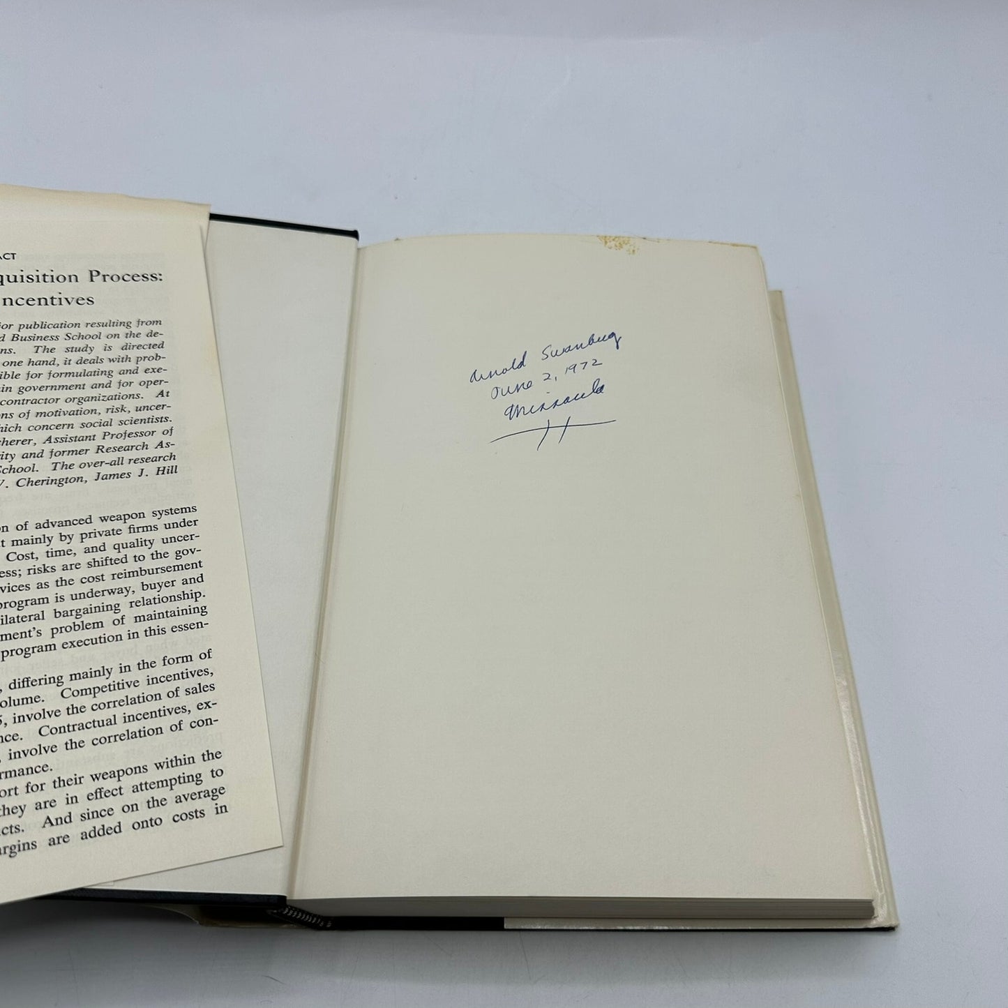 Weapons Acquisition Process Economic Incentives Frederic M Scherer Military 1964