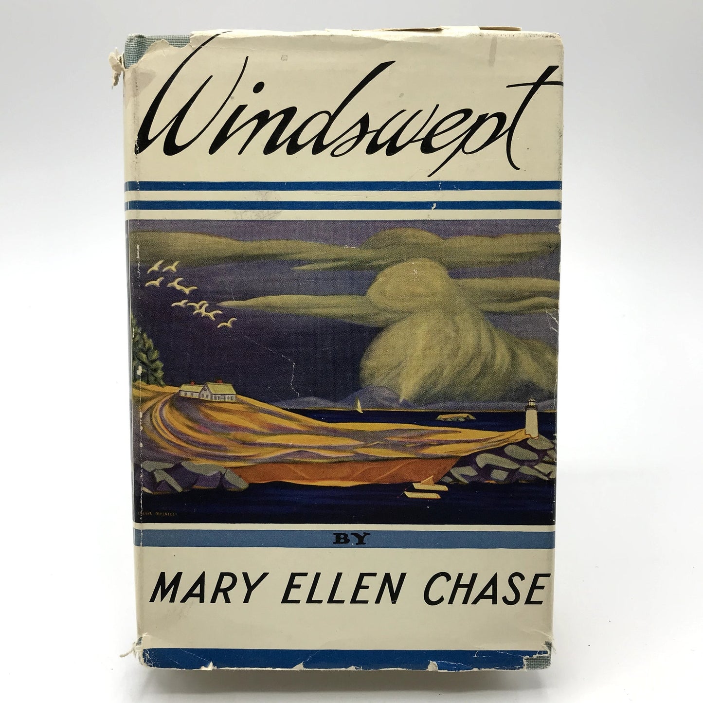 Windswept Signed Hardcover Book Historical Novel by Mary Ellen Chase 1954