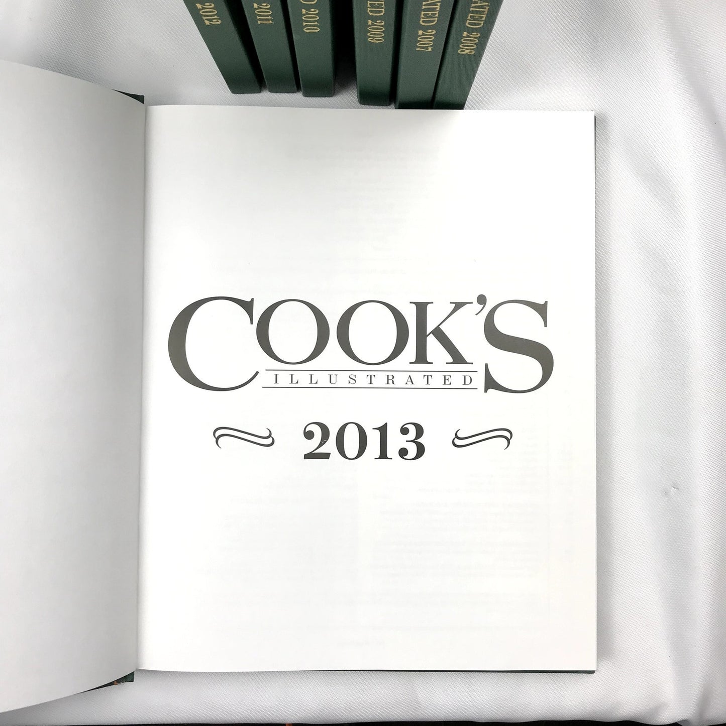 Lot of 7 Cook's Illustrated 2007-13 Hardcover Books by America's Test Kitchen
