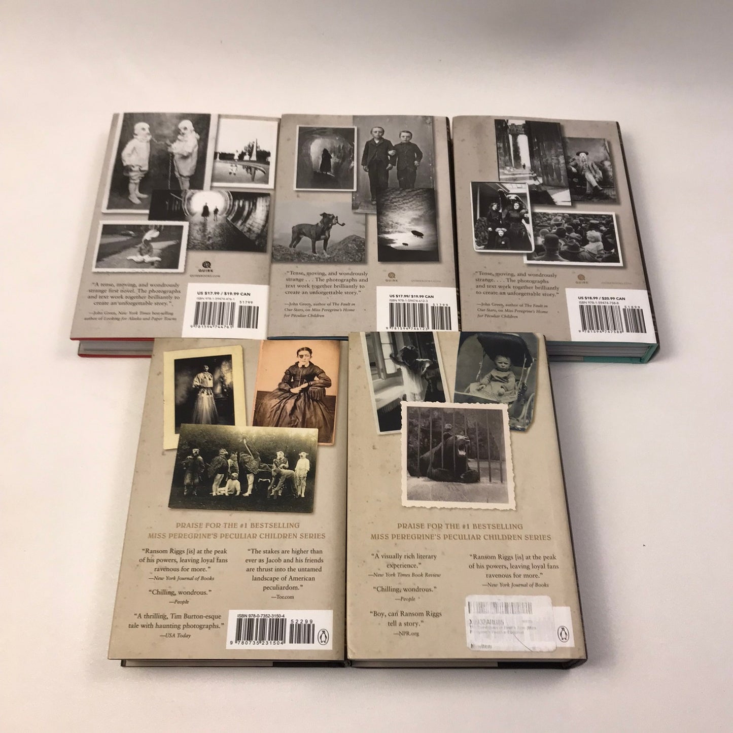 Miss Peregrines Peculiar Children Series 5 Volume Set Ransom Riggs Young Adult