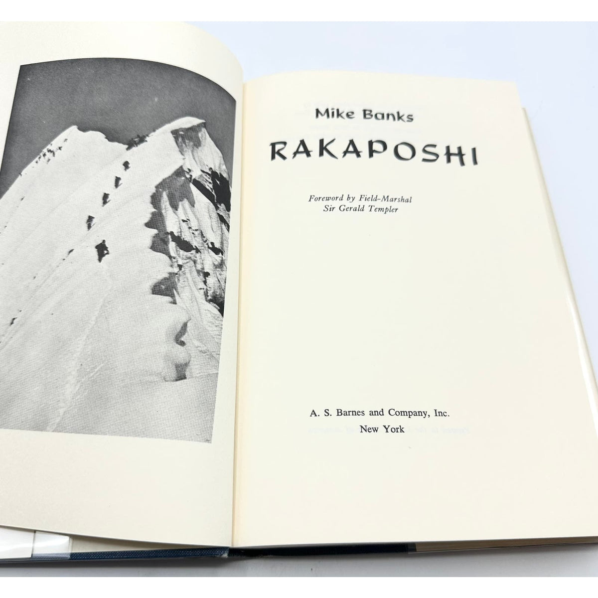 Rakaposhi Mike Banks 1960 English Hardcover Book with Dust Jacket