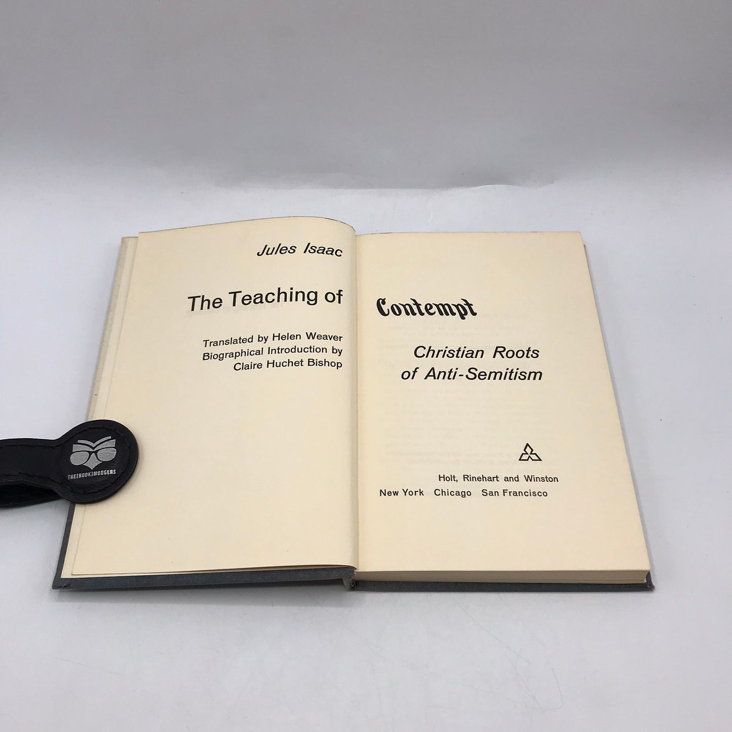 The Teaching of Contempt Christian Roots of Anti-Semitism Jules Isaac Religion