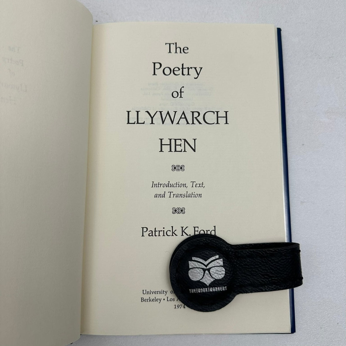 The Poetry of Llywarch Hen Patrick K. Ford 1974 University of California Press