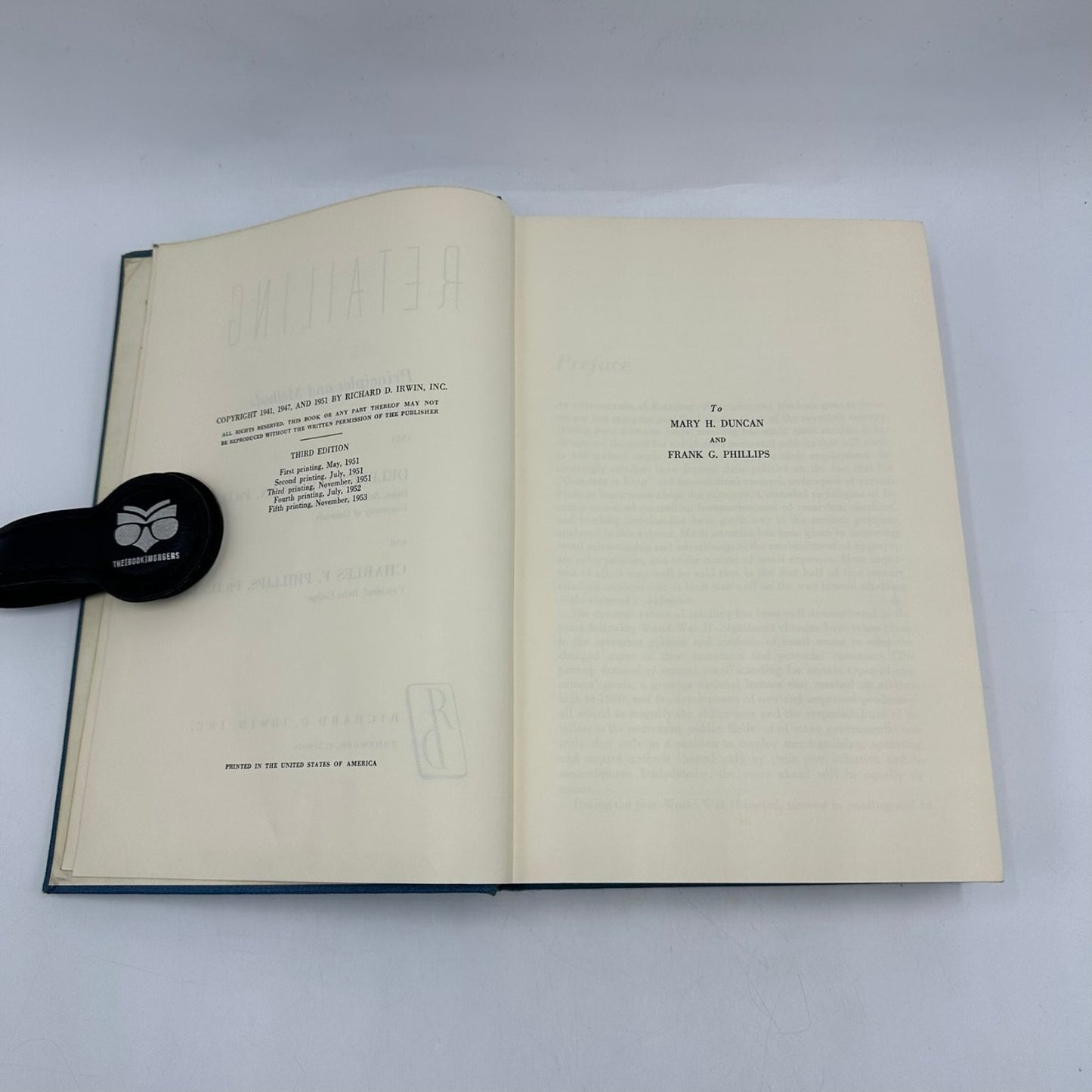 Retailing Principles & Methods Duncan Phillips 1953 Third Edition Irwin Business