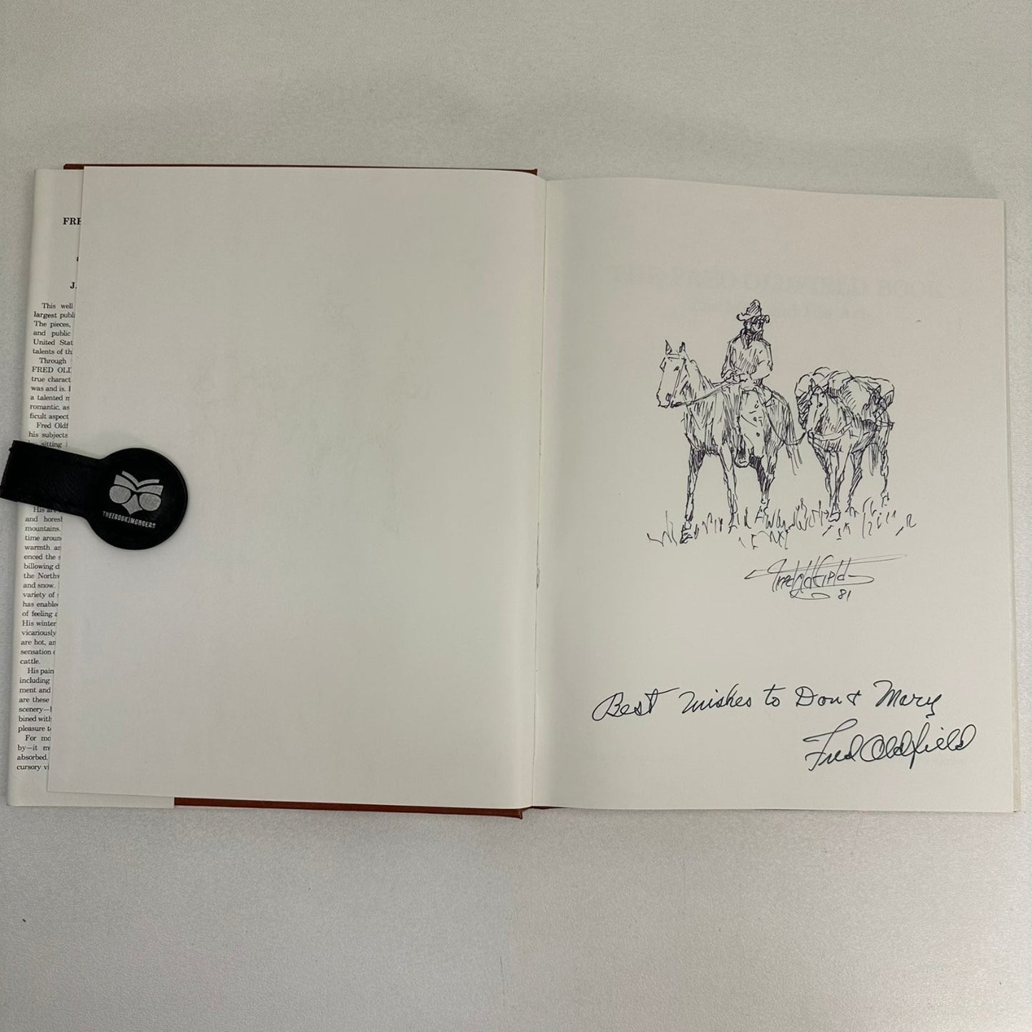 Fred Oldfield Book J.M. Moynahan 1981 SIGNED Art of the Northwest Western Art