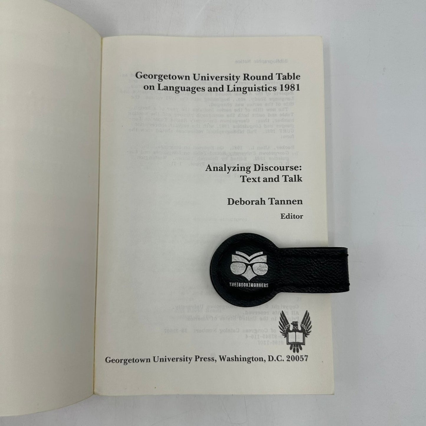 Analyzing Discourse Text & Talk Tannen 1982 Linguistics Georgetown University