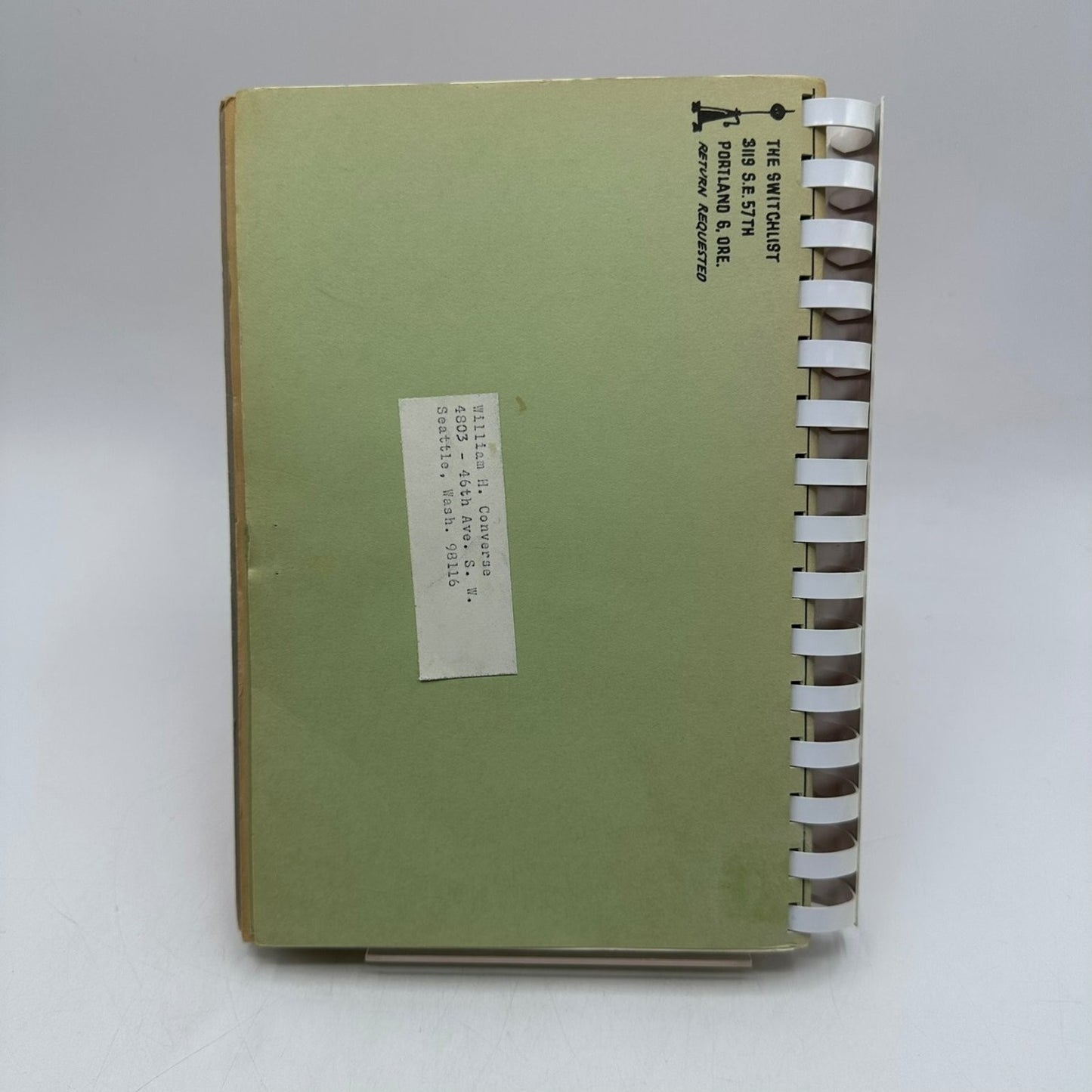 The Switch List PNR National Model Railroad Assoc 1963-1965 Vintage Spiral Bound
