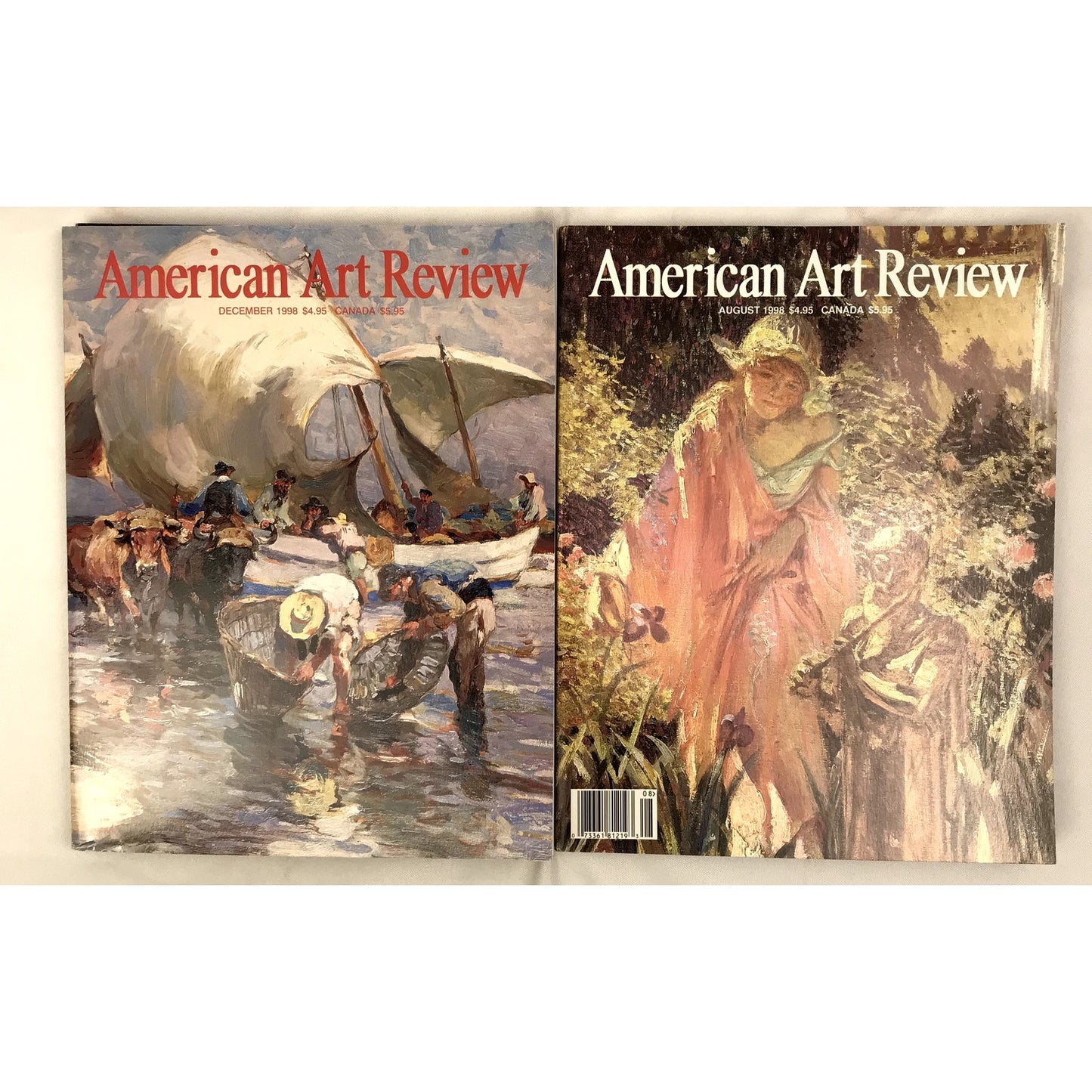 Lot of 6 American Art Review Illustrated Photographic Magazines 1998 Vol. X #1-6