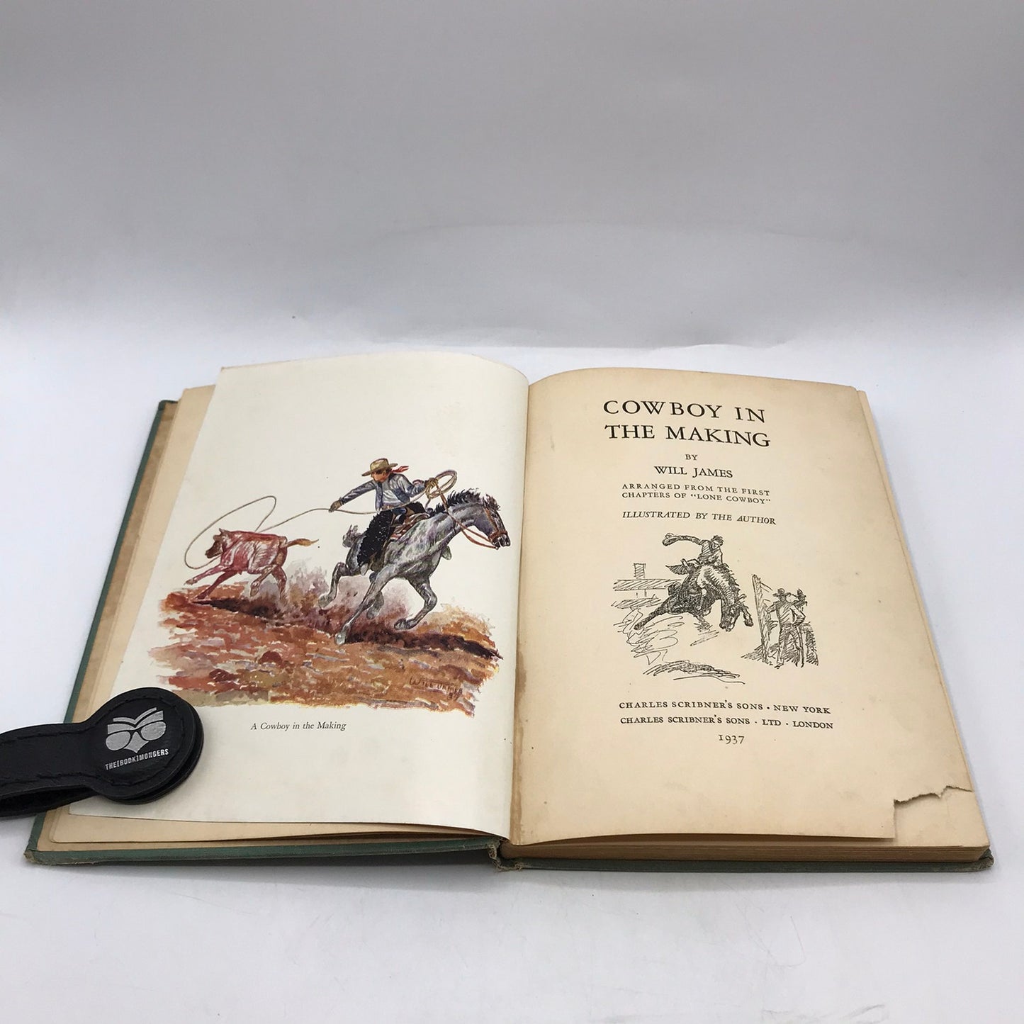 Cowboy in The Making Will James Historical Childrens Literature Western Novel