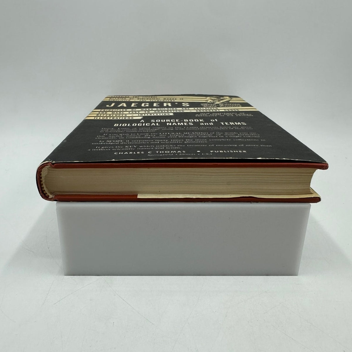 Jaeger's A Source-Book of Biological Names & Terms 1972 3rd Ed 5th Ptg Biology