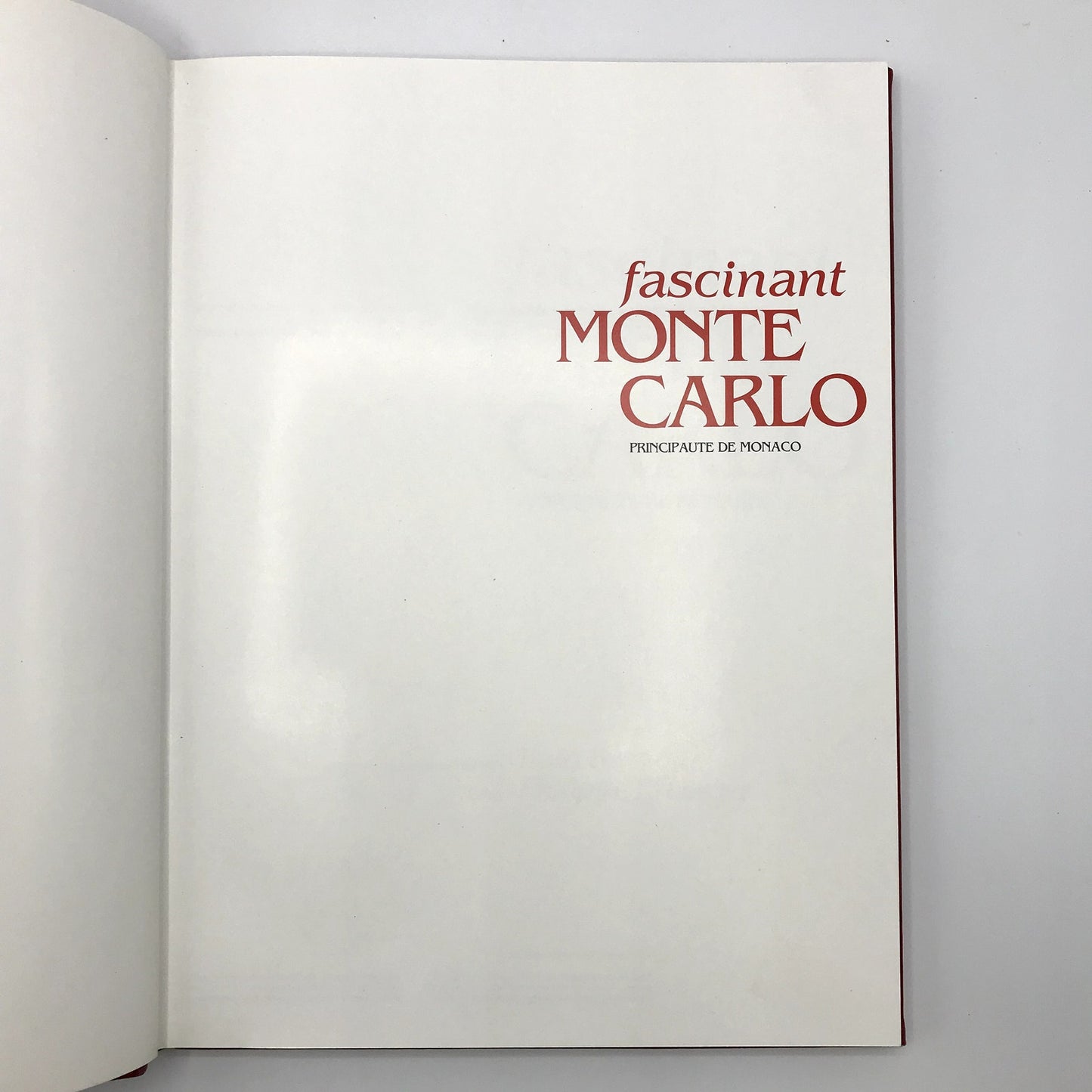 Fascinant Monte Carlo: Principaute De Monaco Special Edition Leather Bound 1983