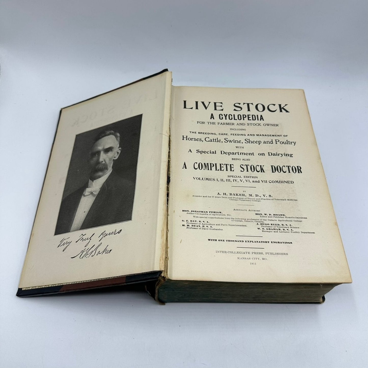 Live Stock A Cyclopedia A.H. Baker 1913 Special Edition 1000 Illustrations