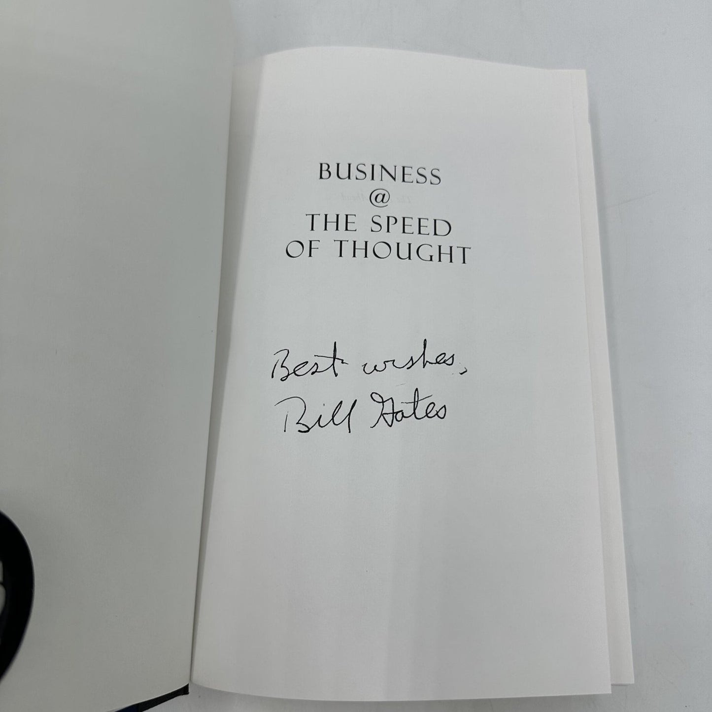 Business @ The Speed of Thought Bill Gates 1999 Signed First Edition Warner