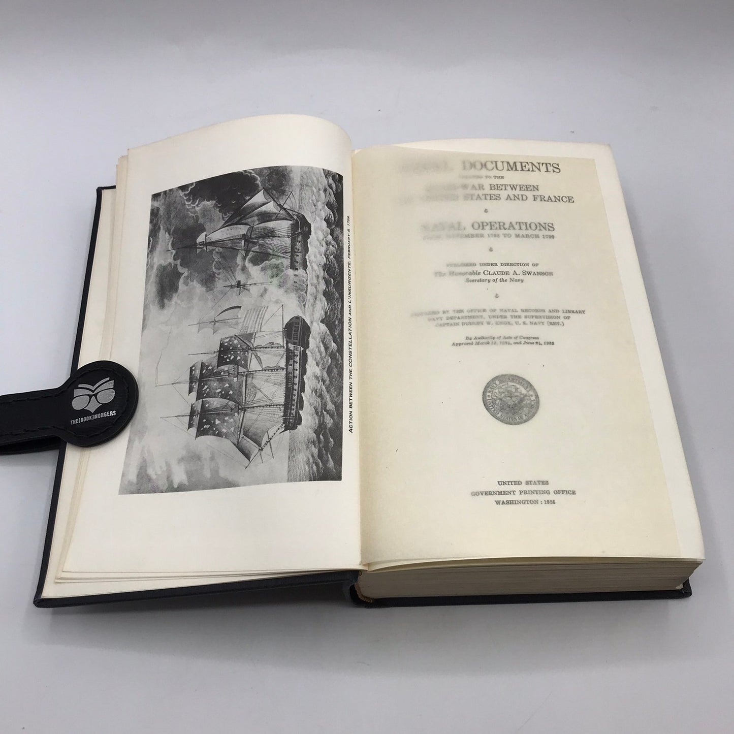 Naval Documents Quasi-War with France Operations Claude A Swanson 1935 Hardcover