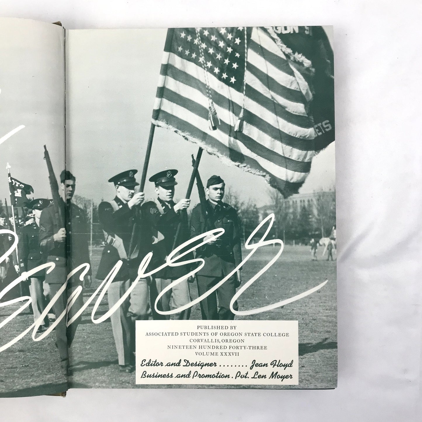 The Beaver Hardcover Oregon State College Yearbook Corvallis, Oregon 1943