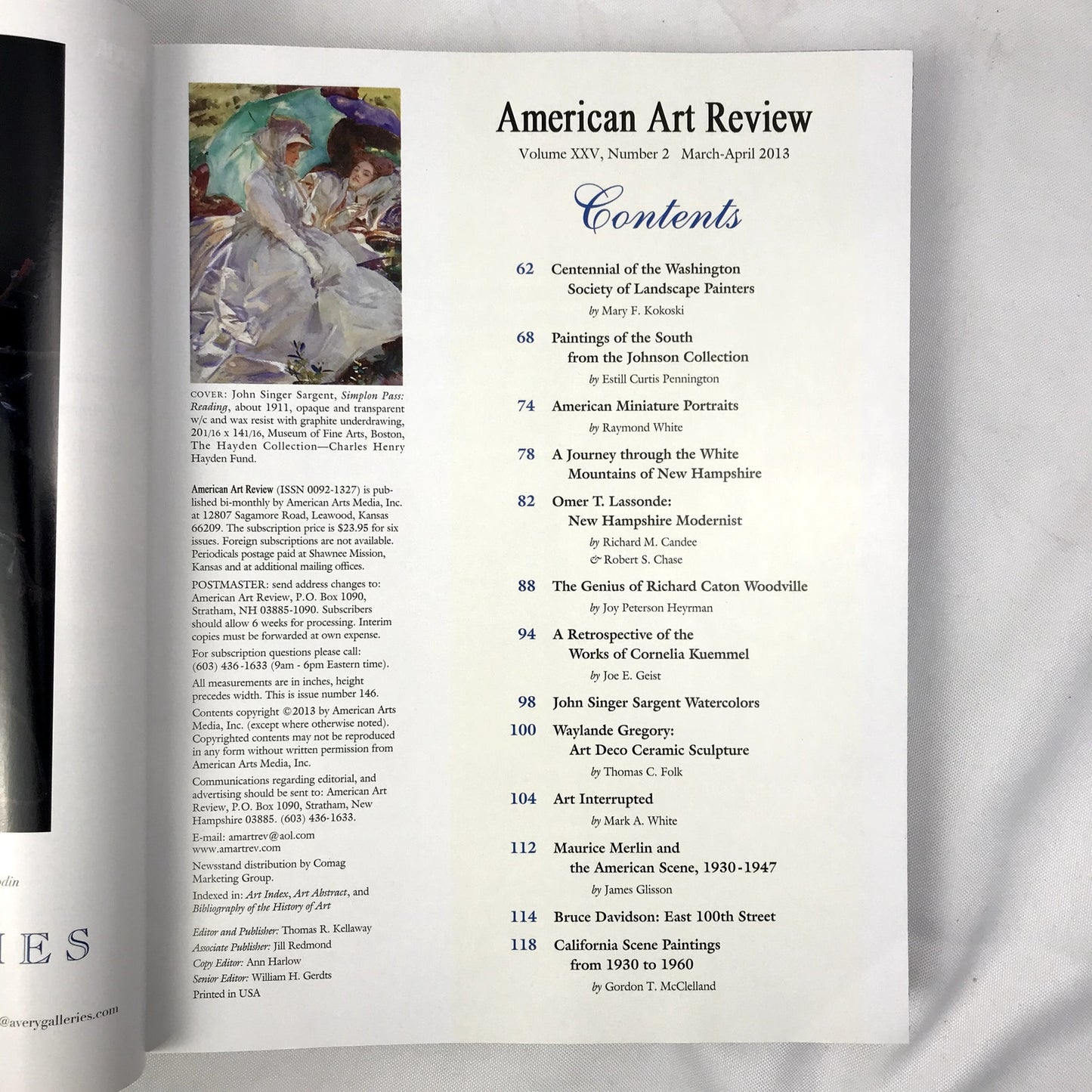 American Art Review Lot of 6 Illustrated Paperback Photographic Magazines 2013