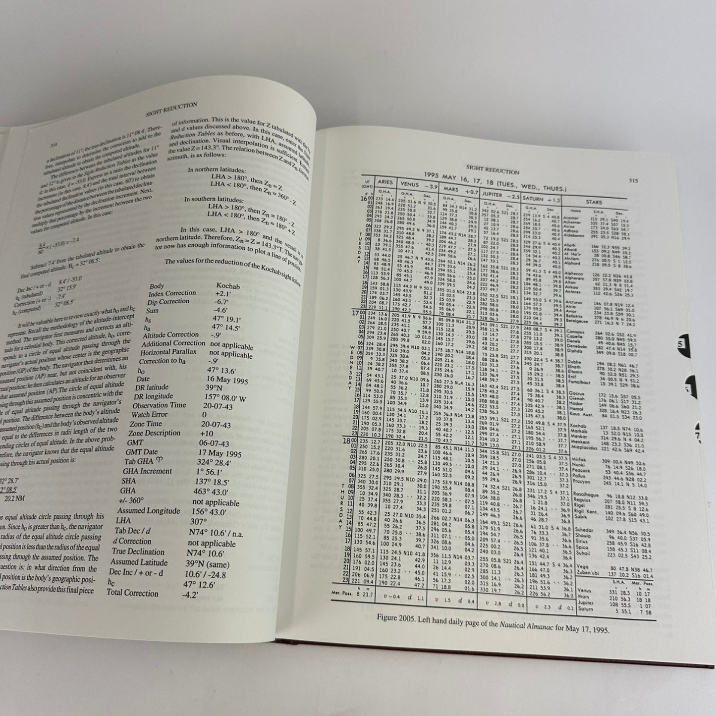 American Practical Navigator Bowditch 1995 Edition Navigation Marine Charts NOAA