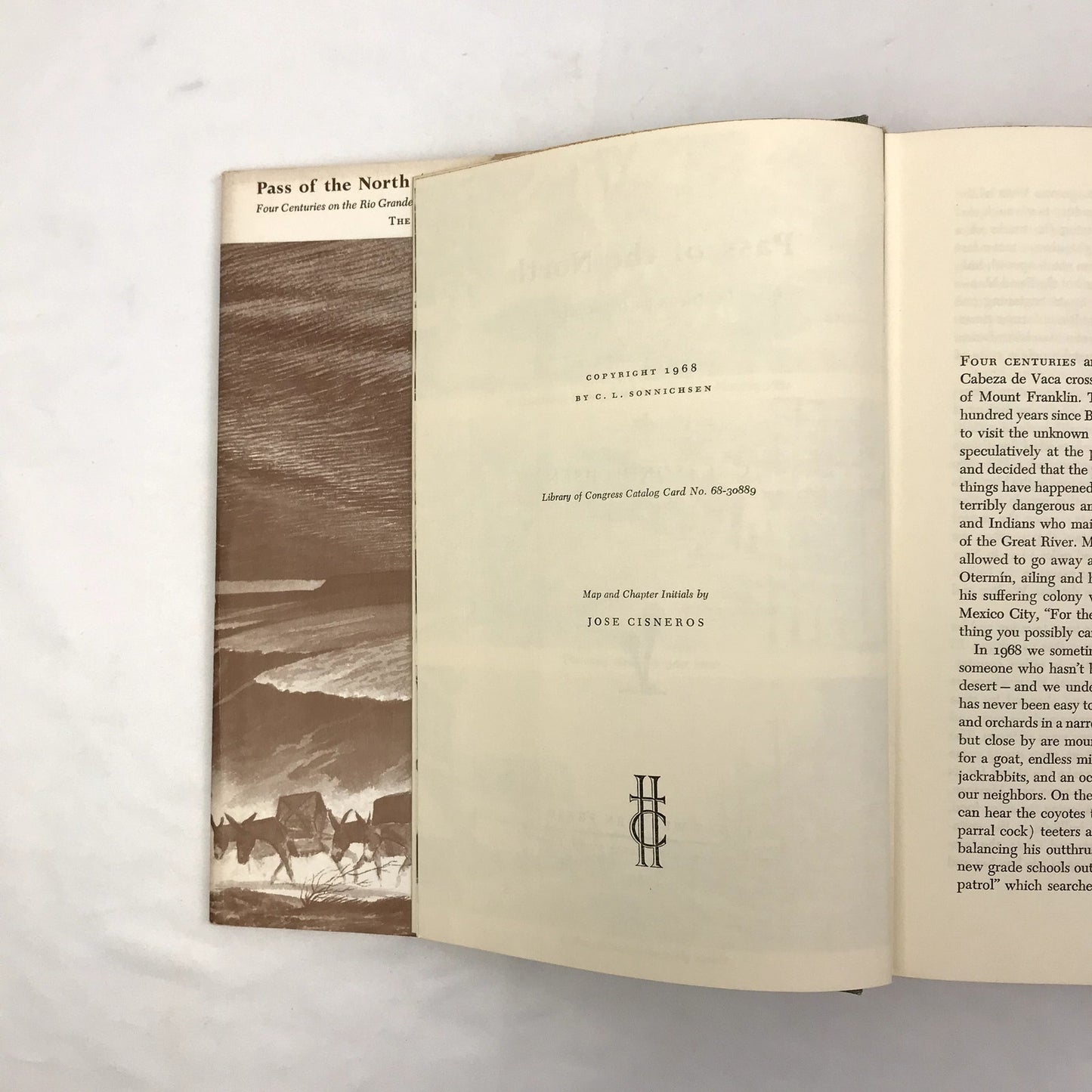 Pass of the North C L Sonnichsen SIGNED Four Centuries on the Rio Grande 1968