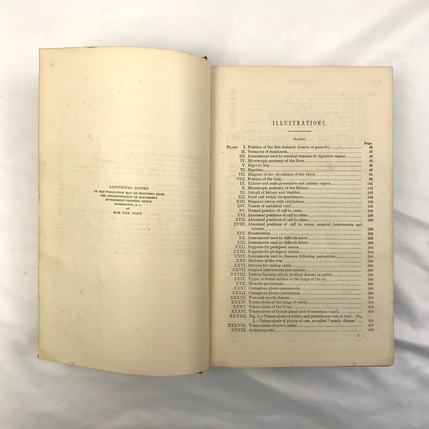 Special Report on Diseases of Cattle 1916 U.S. Department of Agriculture HC Book