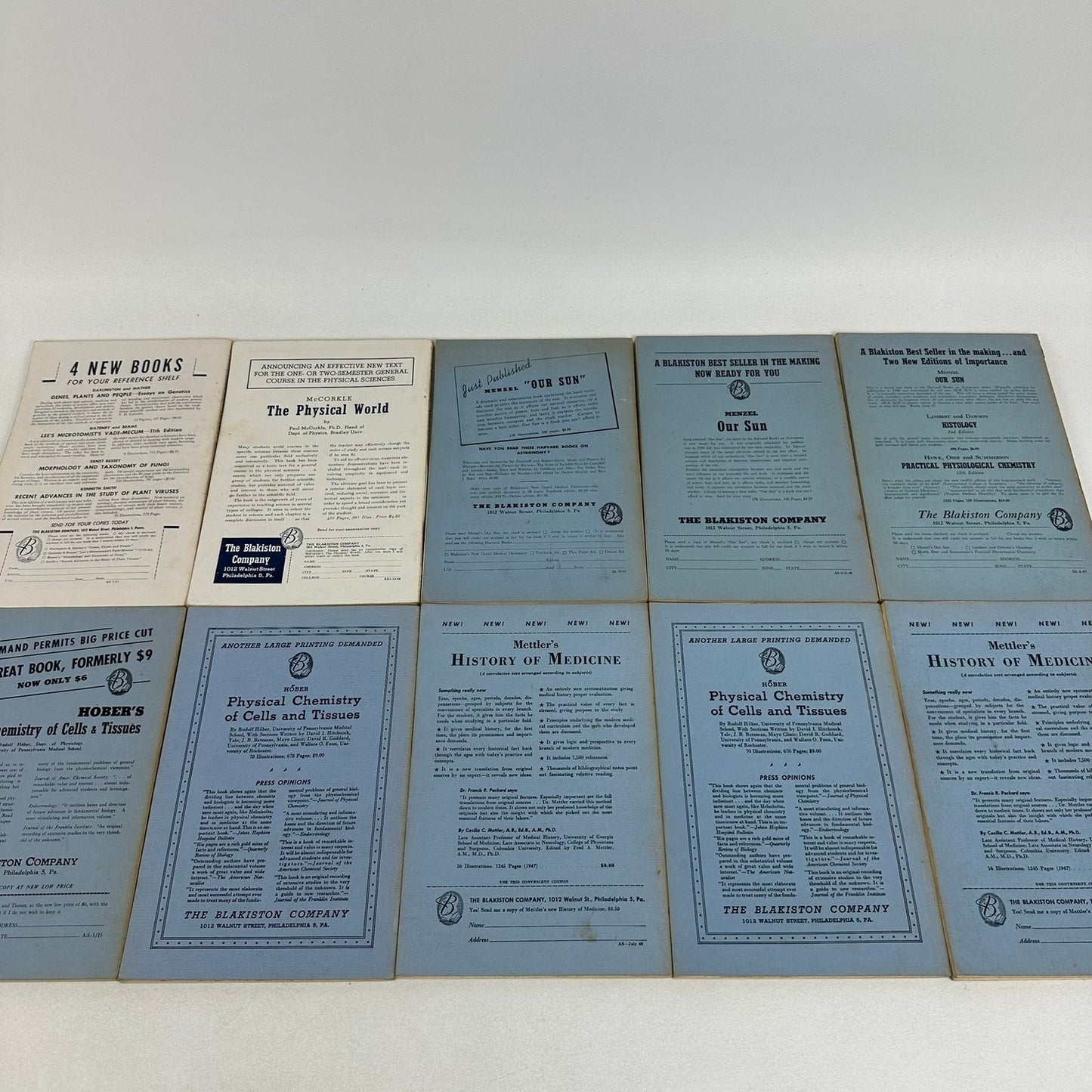 American Scientist Magazines 1948 to 1951 Lot of 10 Research Science Technology