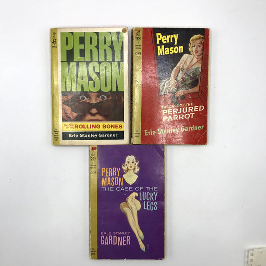 Perry Mason Series Lot of 3 Vintage Paperback Books by Erle Stanley Gardner