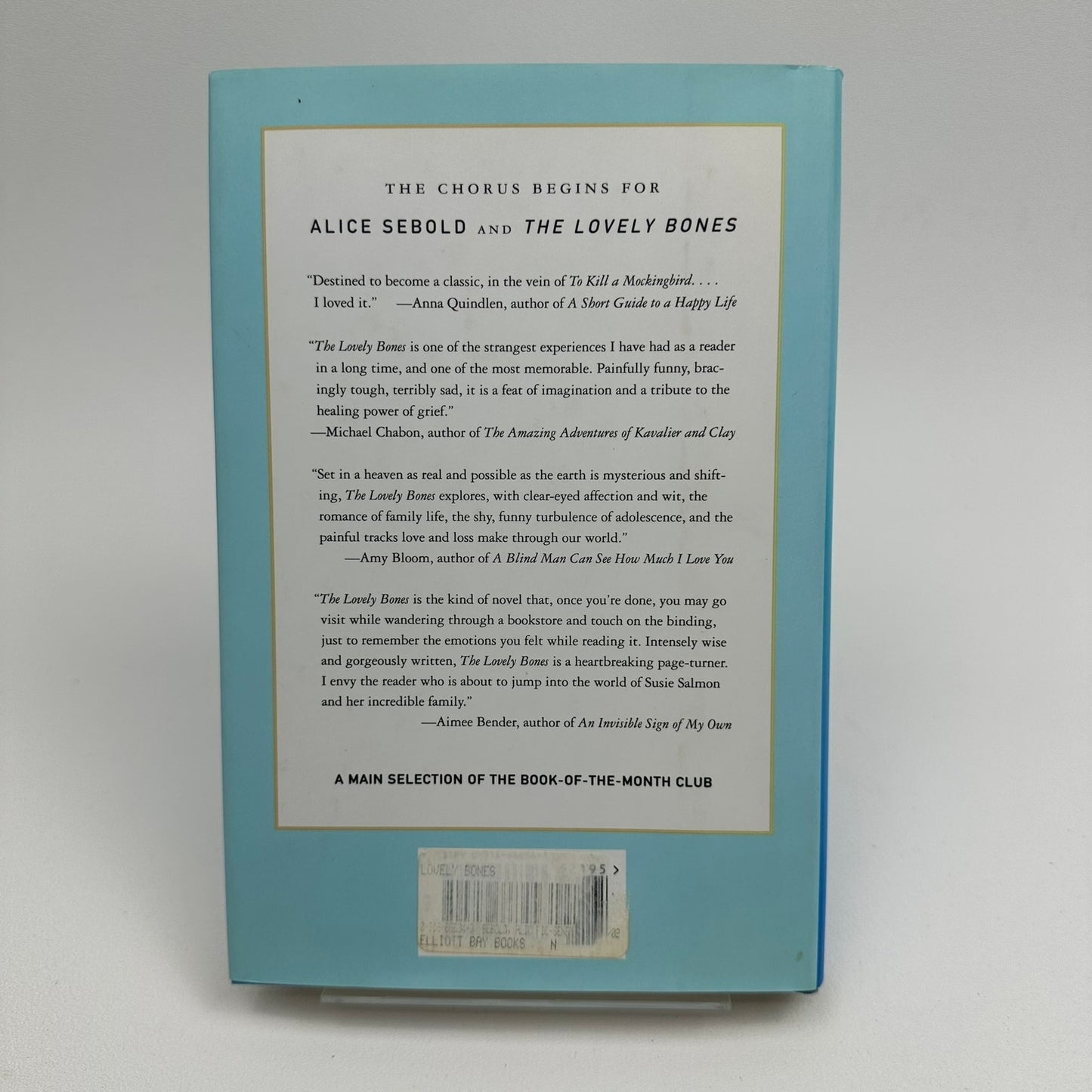 The Lovely Bones Alice Sebold SIGNED Domestic Mystery Thriller Crime Adult Novel