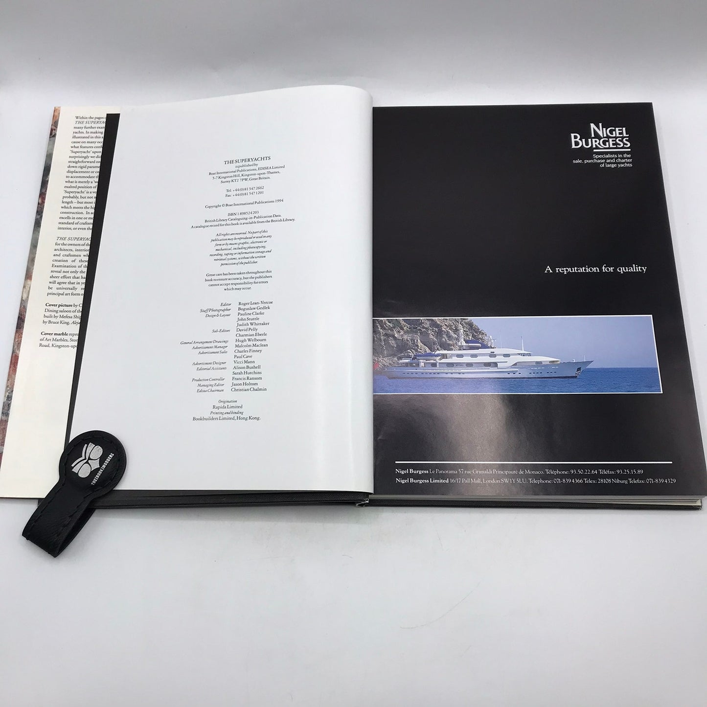 The Superyachts Volume Seven Illustrated Hardcover Book Roger Lean-Vercoe 1994