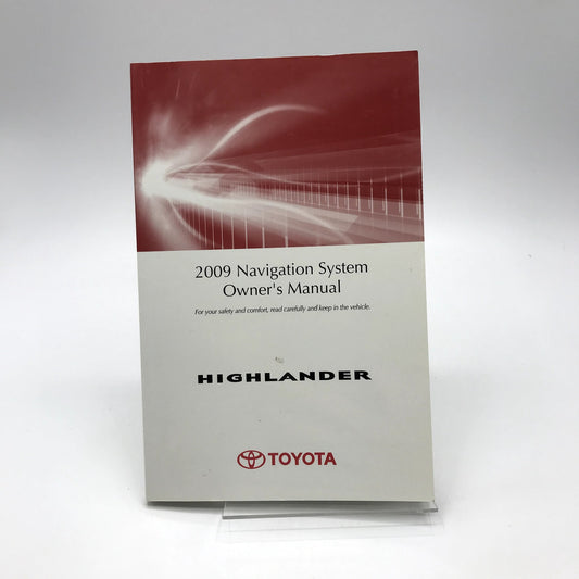 2009 Toyota Highlander Hybrid Navigation System Owners Manual Guide Paperback