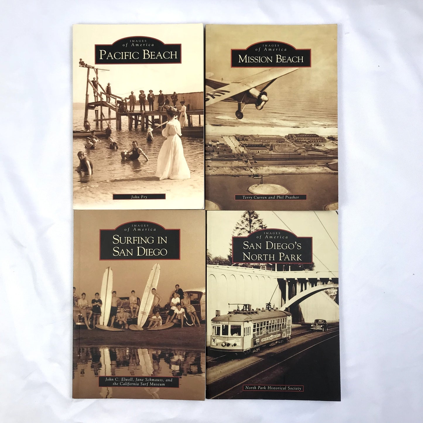Lot of 8 Images of America San Diego Paperback Books Local History & Images