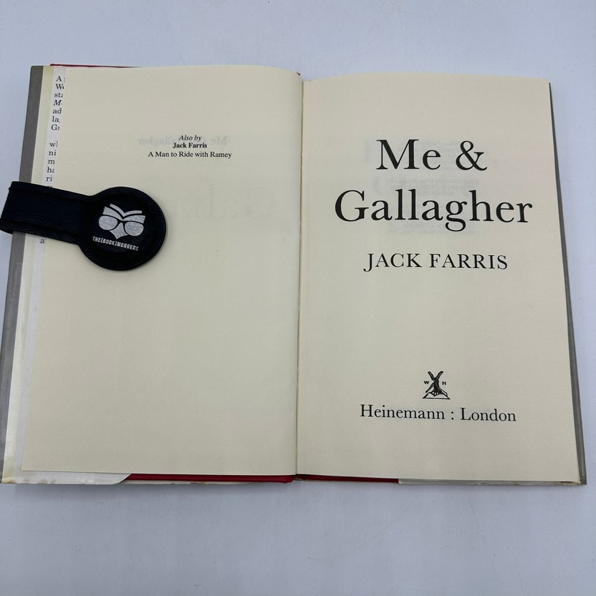 Me and Gallagher Jack Farris 1983 First Edition Signed Western Heinemann