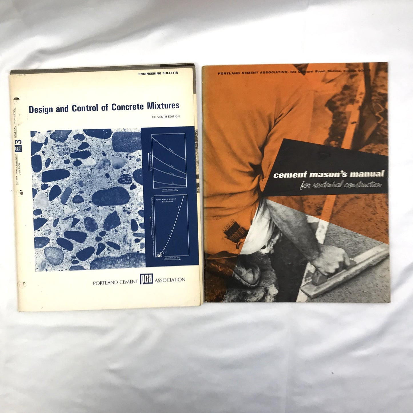 Portland Cement Association Lot of 2 Illustrated Paperback Reference Books 1960s