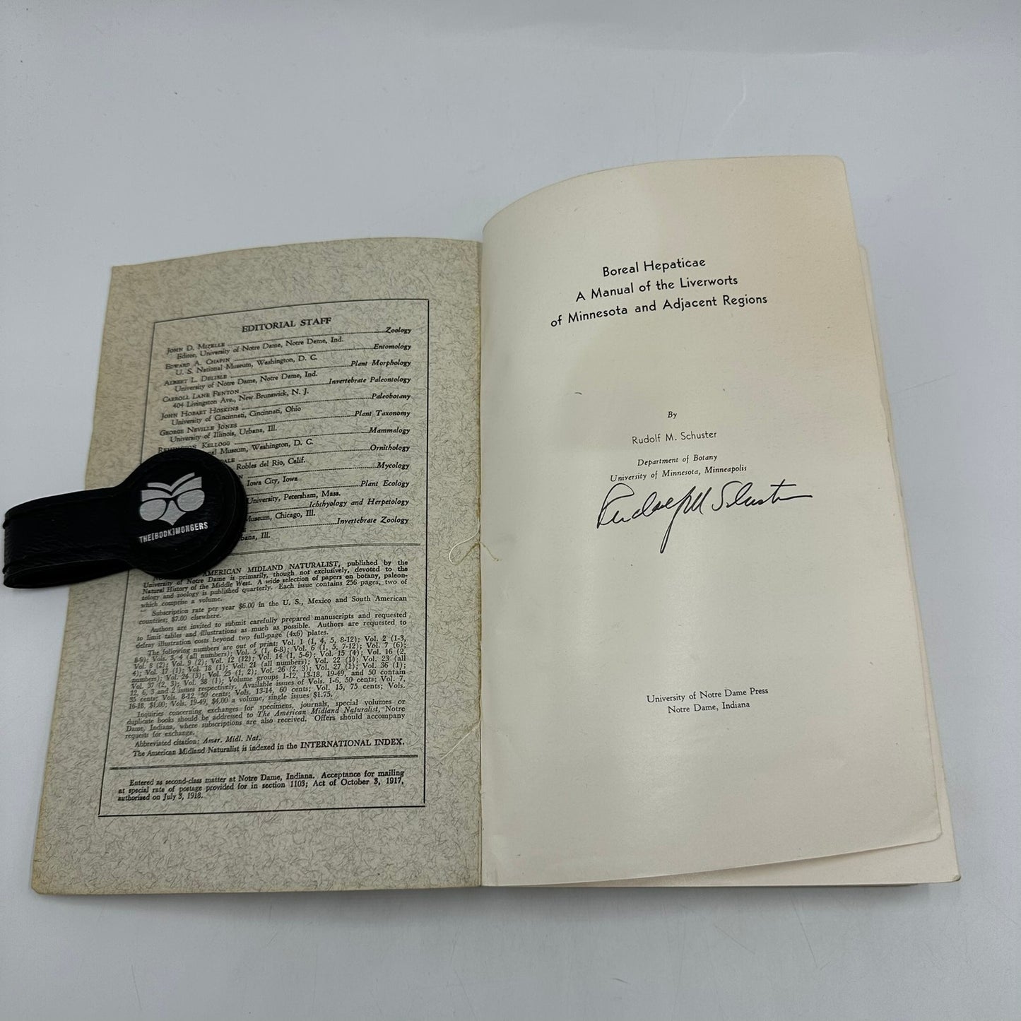 The American Midland Naturalist Vol 49 Rudolf M Schuster SIGNED Minnesota 1953