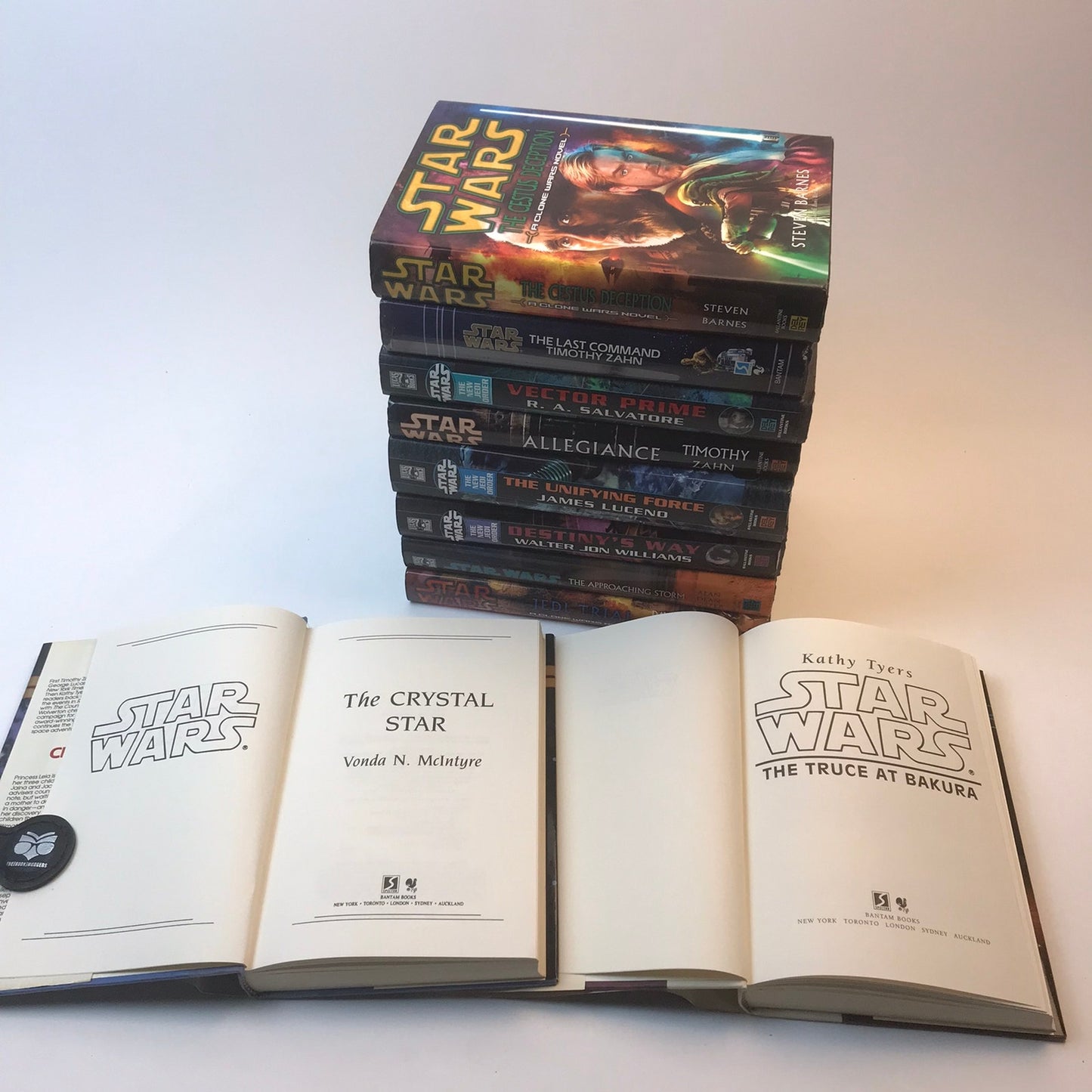 Lot of 10 Star Wars Hardcover Young Adult Sci-Fi Novels Del Ray & Bantam Books