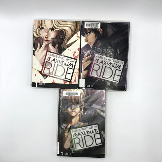 Lot of 3 Maximum Ride: The Manga Books Vols 1-3 James Patterson & Narae Lee
