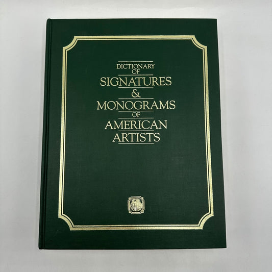 Dictionary of Signatures & Monograms of American Artists Peter Falk Art 1988
