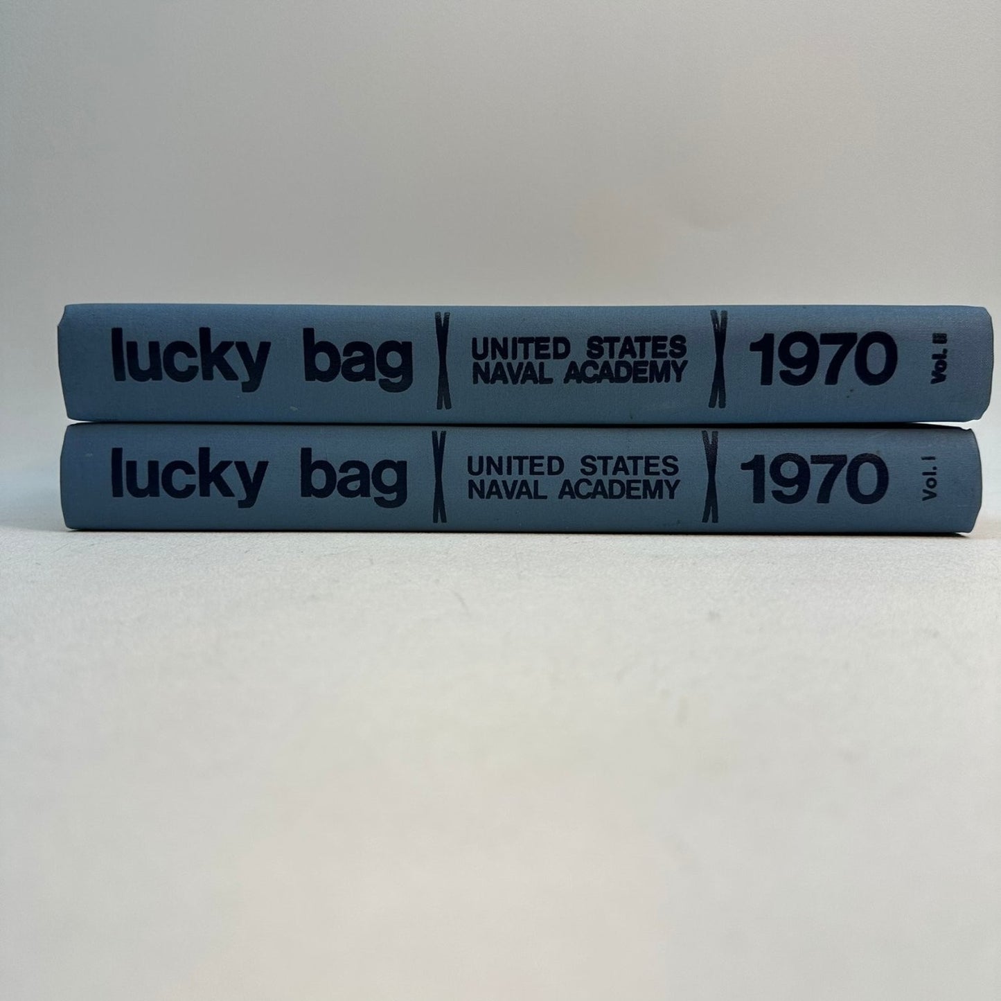 Lucky Bag United States Naval Academy 1970 Two Volume Set Yearbook Slipcase