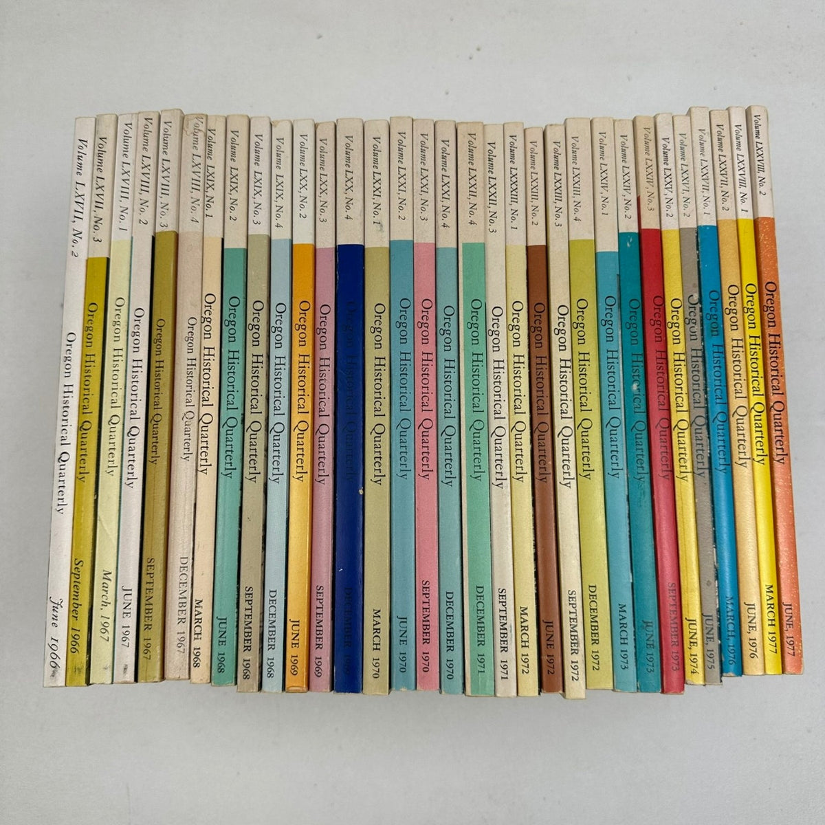 Oregon Historical Quarterly 32 Vol Set 1966-1977 History Journal Periodical