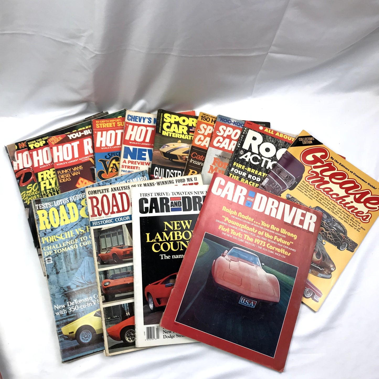 Hot Rod Magazines Lot of 37 Classic VTG Cars Illustrated Paperbacks 1970s/80s