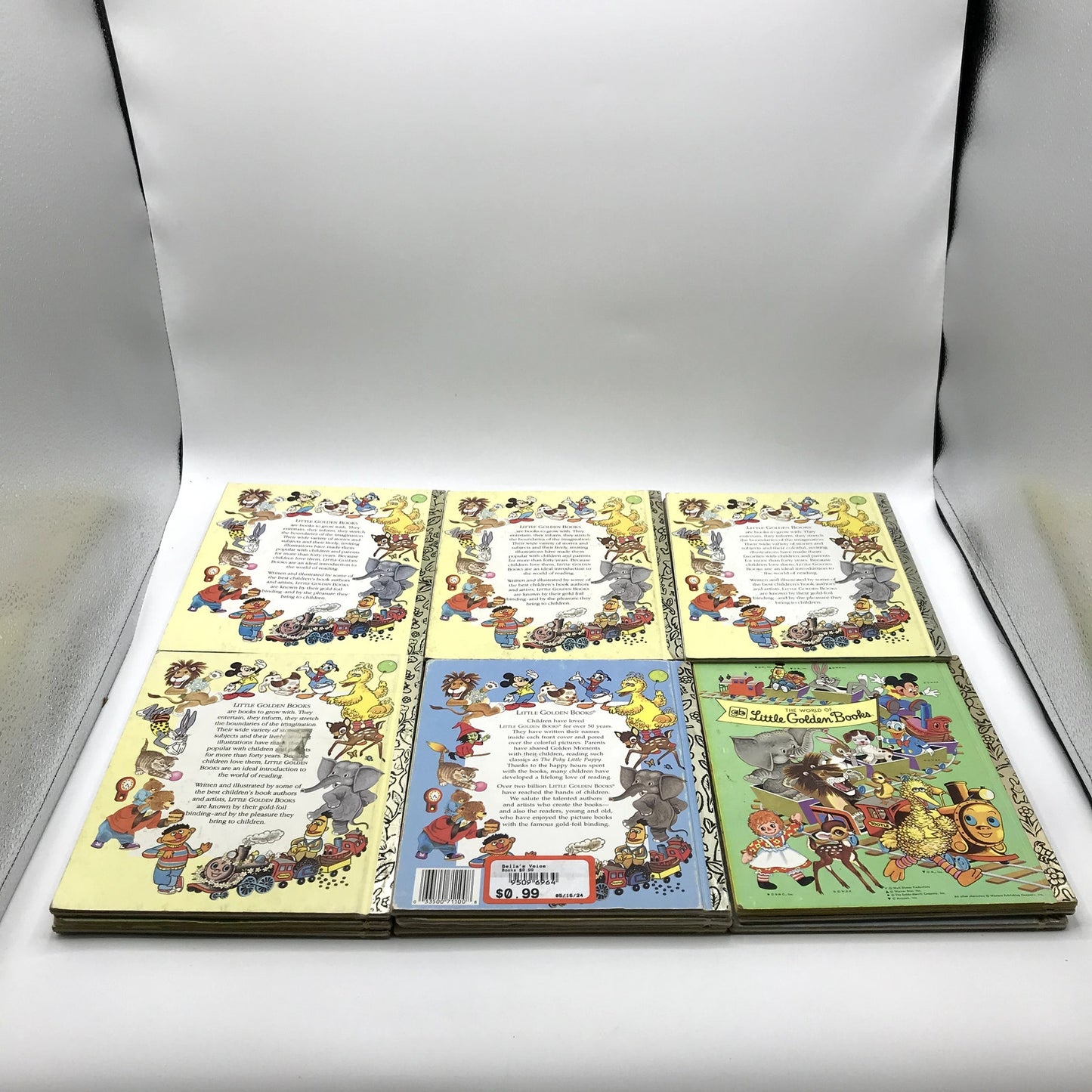 Lot of 24 Little Golden Books Illustrated Children's HCs 1990's w/Sesame Street