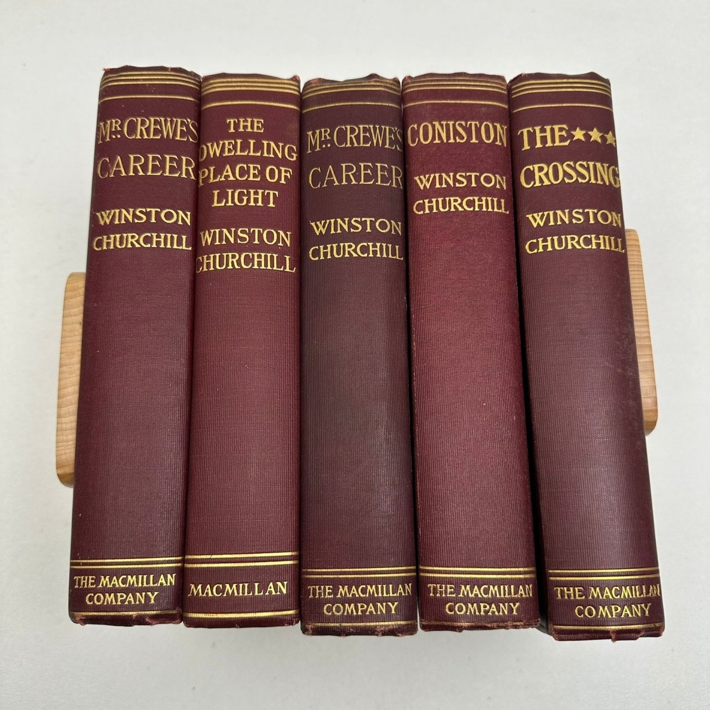 Winston Churchill Novels Lot 5 Books Macmillan Company Fiction Collected Works