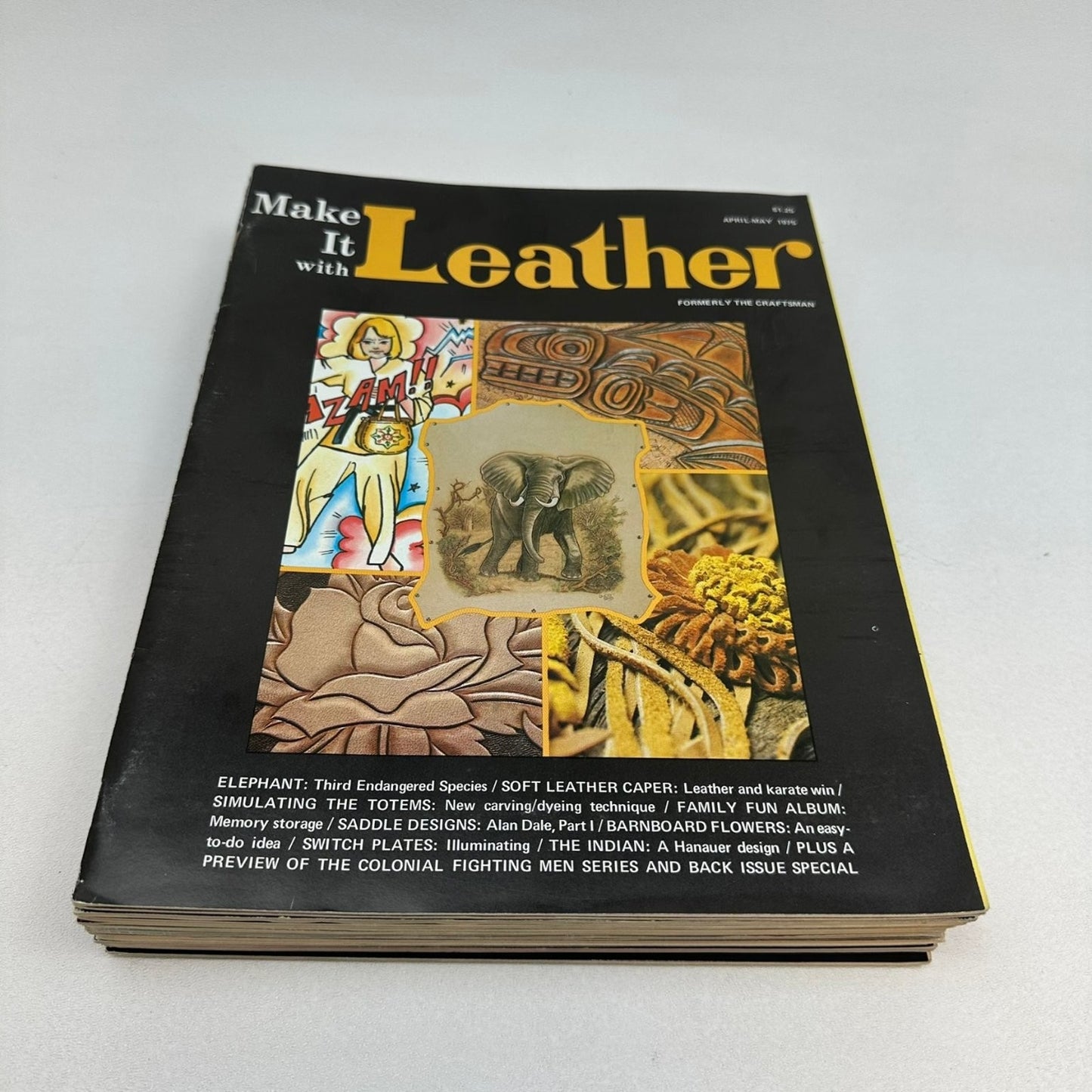Make It with Leather Magazine April-May 1975 Tandy Leather Craftsman Vintage