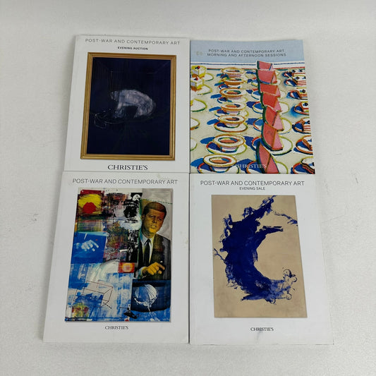 Christies Small Art Auction Catalogs Lot of 4 Post War Contemporary Exhibitions