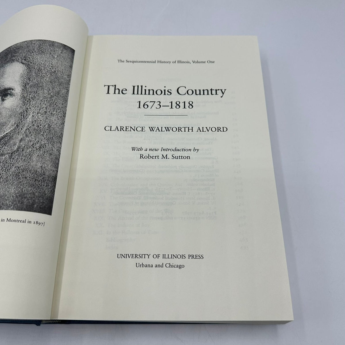 Illinois Country 1673-1818 Alvord 1987 History University of Illinois Press