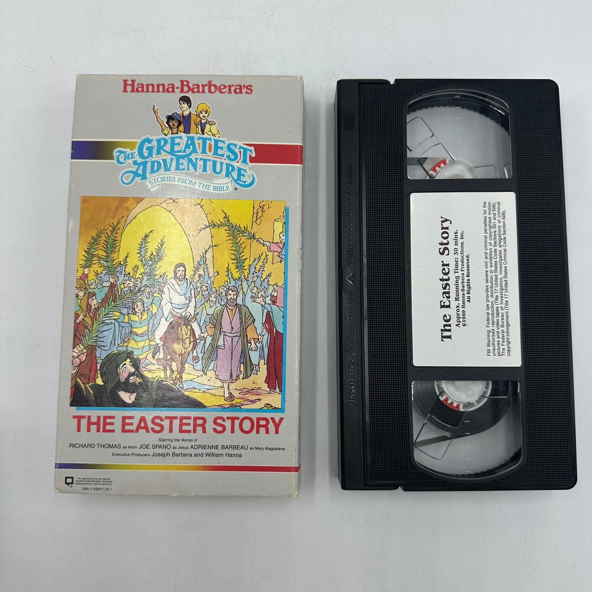 Easter Story Greatest Adventure Stories from the Bible Hanna-Barbera VHS Tape