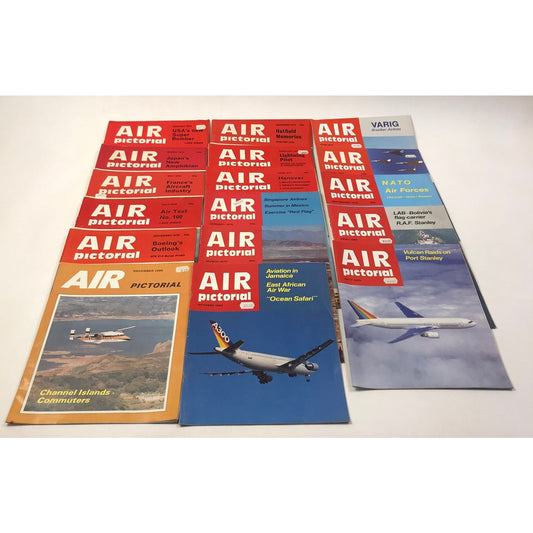 Air Pictorial Magazine Lot of 22 Aviation Military History Technology War 1980s